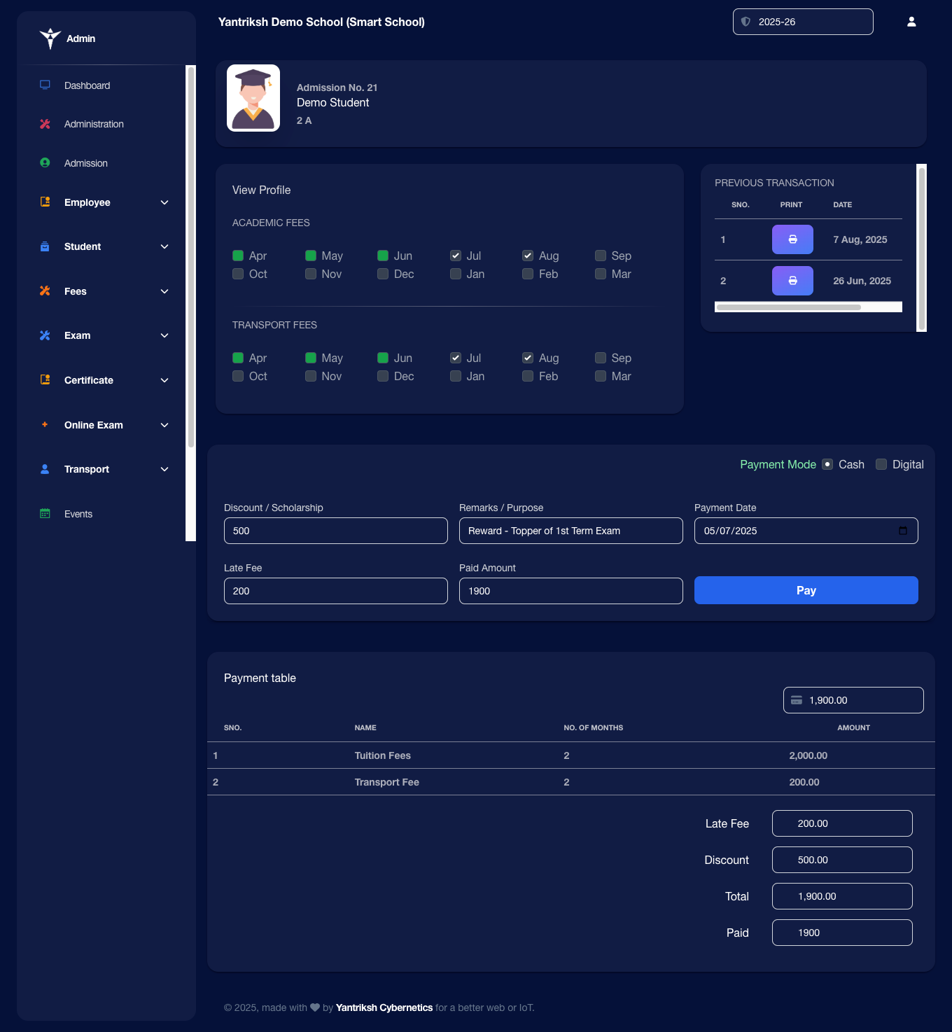 Mobile Attendance View
